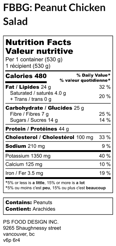 Peanut Chicken Salad (FBBG) - Image 2