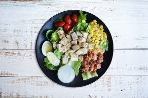 he Cobb Squad high protein salad meal
