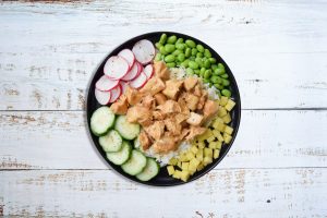 Soy Chili Chicken "Poke"