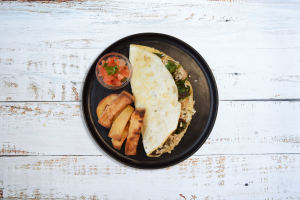 Chicken & Feta Egg-White Omelette